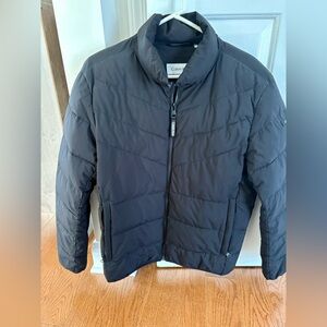 Calvin Klein Black Chevron Quilted Jacket